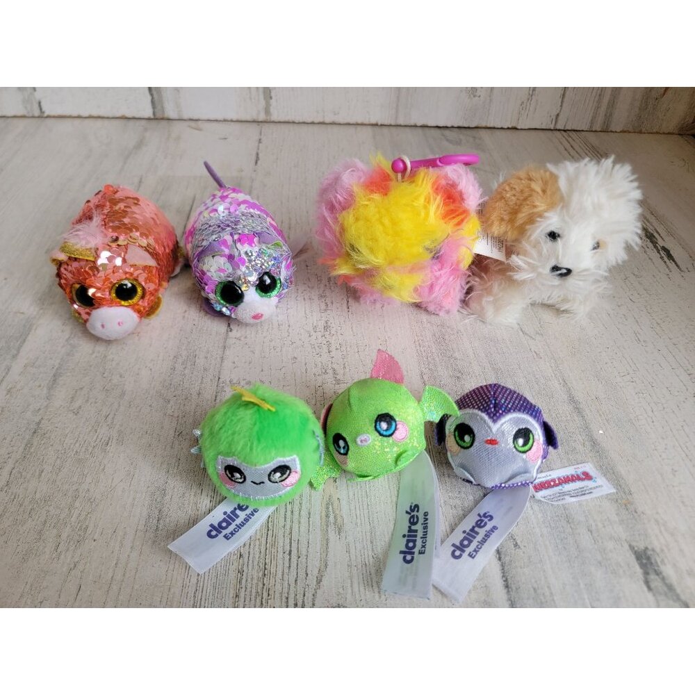 Plush‎ mini dog cat bat unicorn stuffed animal accessory set penguin